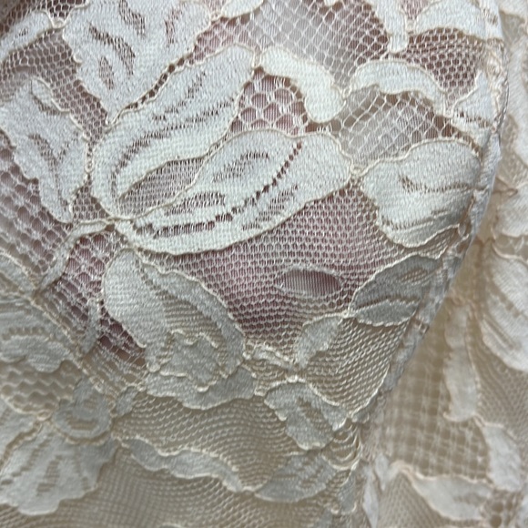Vintage Vanity Fair Lace Trimmed Slip Dress In Cream 38 L - Picture 4 of 9